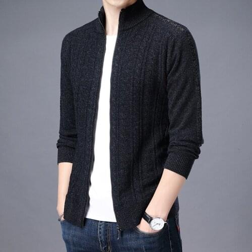 CHUNZUMURONG Men's Knitted Cardigans
