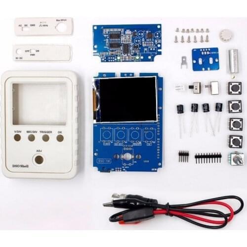 Digital DSO Shell (DSO150) Oscilloscope Full Assembled Oscilloscope DIY Kit with P6020 BNC Standard Probe