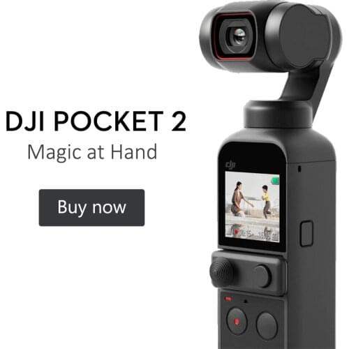 DJI mobile 2 OSMO Pocket2 handheld Tripod 3-Axis Gimbal fixed camera ActiveTrack 3.0 AI editor Ultralight Gimbl stabilizer