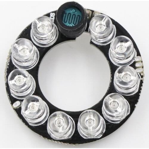 90 degrees CCTV Accessories infrared light 10 Grain IR LED board for Surveillance cameras night vision diameter 30mm