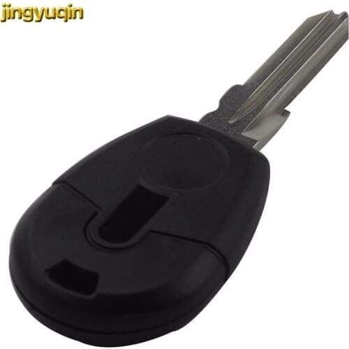 Jingyuqin 1 Button Car-Styling Remote Car Key Shell Case For Fiat Transponder Car Key Shell Blank Case Cover No Chip Fob