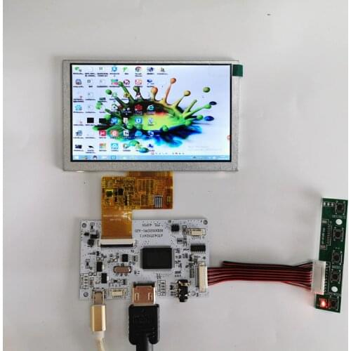 4.3 inch LCD display module kit HDMI-compatible LCD Module Car Raspberry Pi 3 Game Monitor Industrial equipment Micro USB5V2A