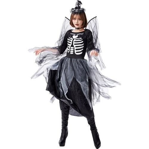 Halloween costumes for women cosplay costumes ghost evil skeleton black cosplay dress Horror Zombie halloween party costumes