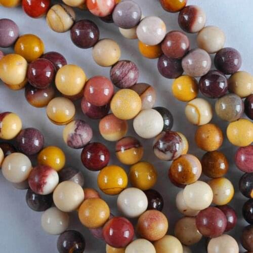 6MM Mookaite Stone Round Loose Beads 15.5 Inch Jewelry Making B168