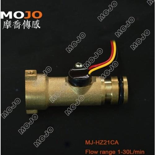 MJ-HZ21CA Hall Flow Sensor 1-30L/min New Intelligent Water Dispenser Copper Type Water Meter