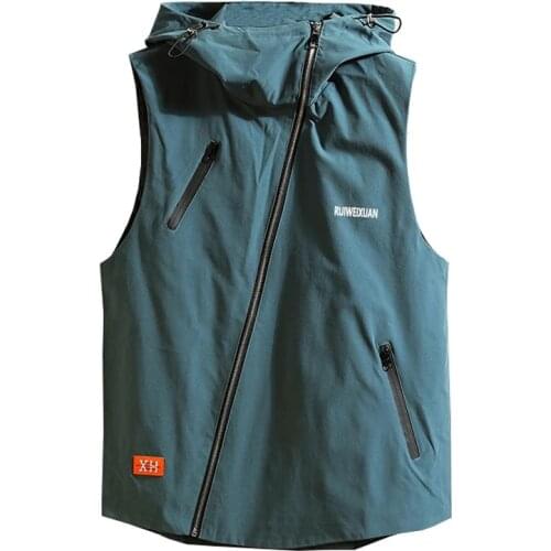 Mens Sleeveless Jacket Fashion Vests Mens Waistcoat Casual Autumn Black Outwear Oversize 5XL 6XL 7XL