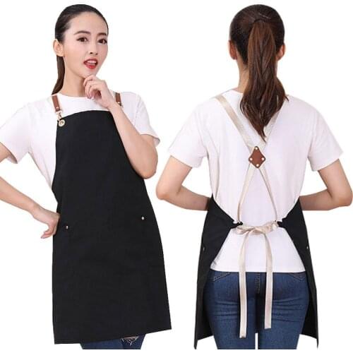 Home Adjustable Work Baking Kitchen Coffee Shop Cooking BBQ Cover Pocket Apron