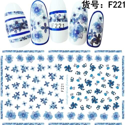 Nails stickers decal decoration Small flowers roses nail decoration DIY Creative Designs Watermark Decals Tool