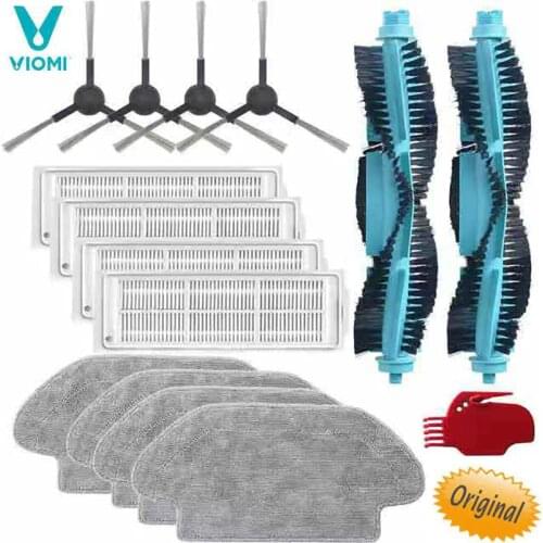 Original Xiaomi Viomi V2 V3 STYJ02YM robot vacuum cleaner Mop Cloths Main Brush Washable Filter Side Brush