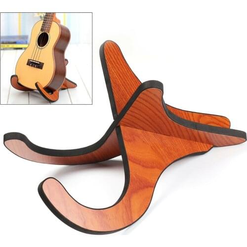 Portable Electric Acoustic Guitar Racks Bracket Foldable Ukulele Stand Holder Wooden Guitar Display Stand| Musical Instrument