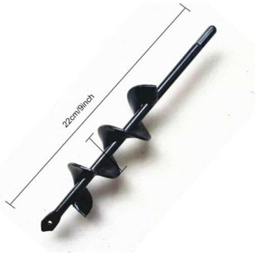 Dropshipping Garden Auger Drill Grass Plug Plant Flower Heavy Duty Bulb 9" and Bedding Plant Auger 4*22cm ePacket free