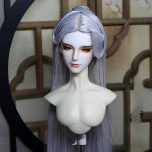 1/4 1/3 Scale BJD SD Doll Wig Accessories Ancient Costume Long Hair Vintage Samurai Wigs for BJD/SD MSD Strong Uncle Doll C1222
