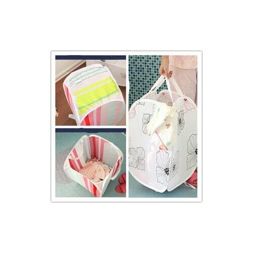 New to the 1PC fashion printing folding laundry basket clothing storage basket portable toy basket