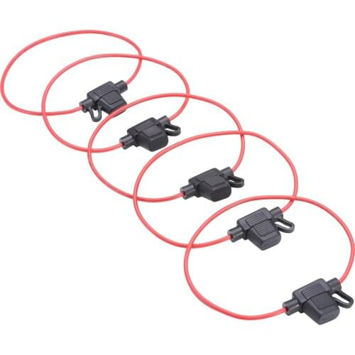 10Pcs/lot Waterproof Line Fuse Holder DC12V 20A Mini Car Power Socket Small Blade Type Auto Replacement Parts 16AWG