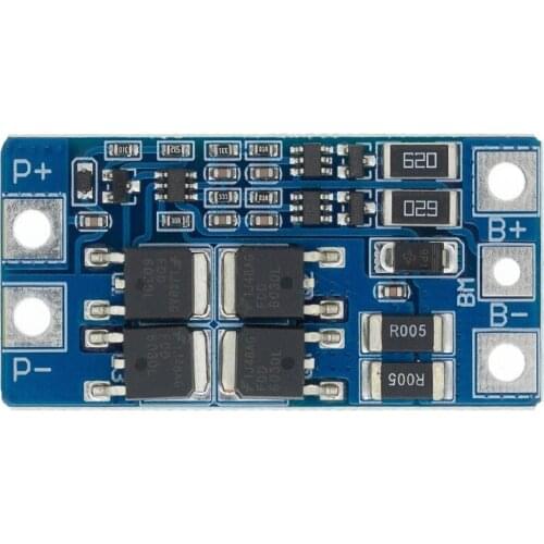 10PCS 2S 10A 7.4V 18650 lithium battery protection board 8.4V balanced function/overcharged protection