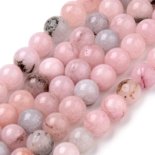 5Strands 8mm 10mm Natural Cherry Blossom Jasper Beads Dyed Round For Necklaces Bracelets Jewelry Making DIY , Hole: 1mm