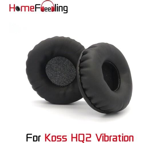 Homefeeling Ear Pads For Koss HQ2 Vibration Earpads Round Universal Leahter Repalcement Parts Ear Cushions