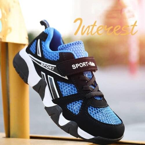 Children Summer Sports Shoes Boys Hollow Single Mesh Causal Shoes Girls Fashion White Students Running Shoes Cushioning Deodoran