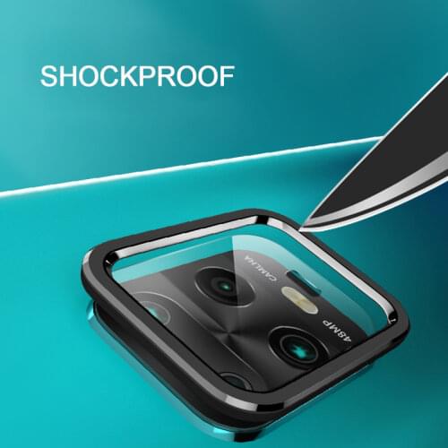 Mobile Phone Camera Lens Ring Aluminum Alloy Anti-Fingerprint Anti-Scratch Protective Ring Film for Redmi Note 9 9S 9Pro 9ProMax
