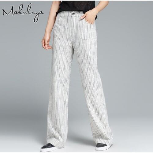 Женские льняные брюки Makuluya China At AliExpress