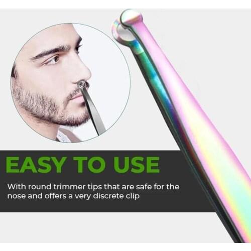 Multifunctional Round Nose Hair Clip Hair Removal Eyelashes Eyebrow Tweezers Makeup Tool Clip Steel