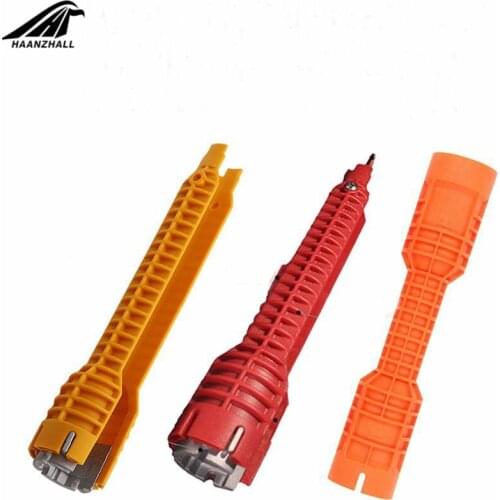 Multifunctional Lightweight Home Kitchen Bathroom Faucet and Sink Installer Wrench Anti-Slip Handle Double Head Wrench Tool