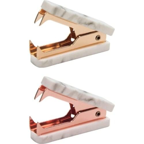 Marble Pattern Staple Remover Nordic Mini Jaw Extractor Nail Puller Office School Stationery Desk Accessories Gifts hot