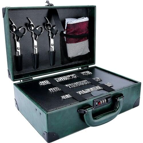 Hairdressing toolbox barber shop tools multifunctional hair dryer storage box portable password box is firm and durable