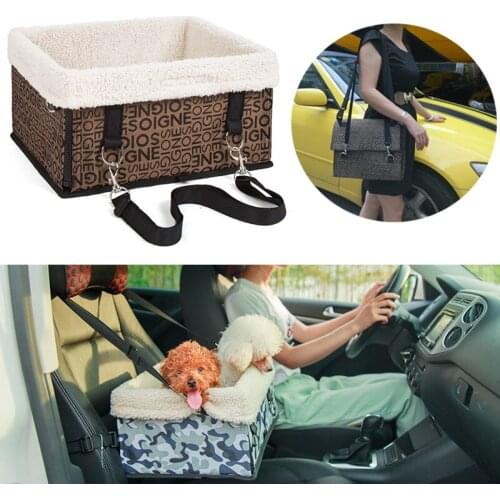Pet Dog Car Seat Carrier Foldable Portable Safety Multifunction Car Booster Travel Bed Waterproof Puppy Dog Travel Bed For Car