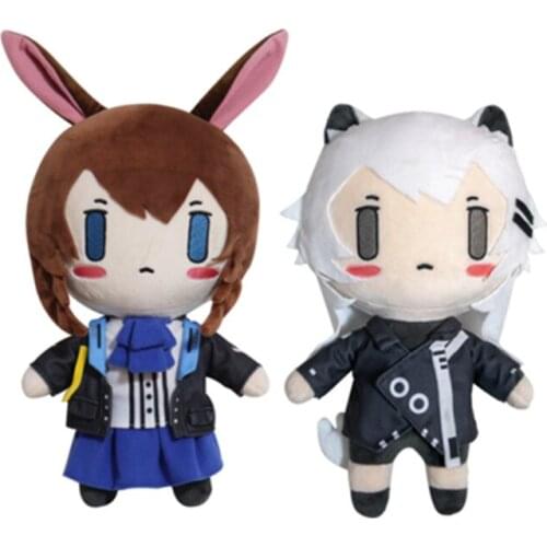 Anime Arknights Amiya and Lappland plush toy stuffed toys doll doll A birthday present for a child