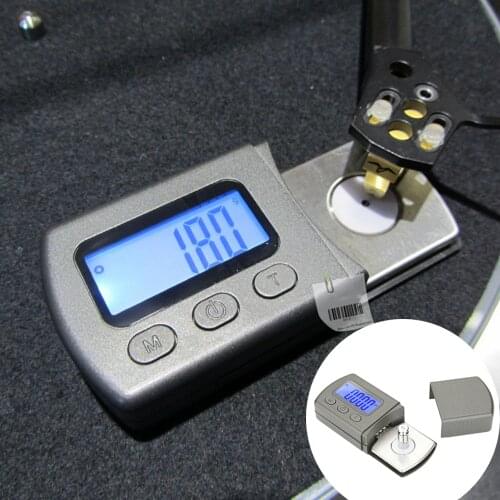 Professional LP Digital Turntable Stylus Force Scale balance Gauge Led Dzr Arm Load Meter Vesion For Tonearm Phono Cartridge