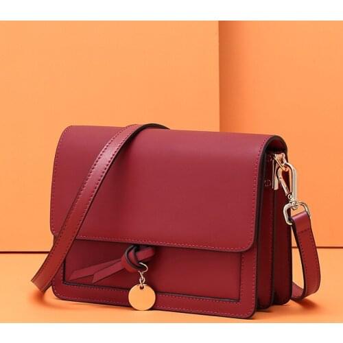 Luxury Famous Designer Brand Women Cow Leather Handbags High Quality Genuine Leather Shoulder Messenger Bags flap bag