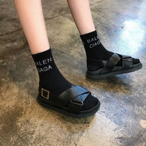 SONDR Women Female Ladies Mother Genuine Leather Shoes Sandals Flats Soft Hook Loop Korean Bling Summer Beach Size 35-40