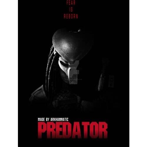 Lot style Choose Hot Arnold Schwarzenegger The Predator Movie Art print Silk poster Home Wall Decor
