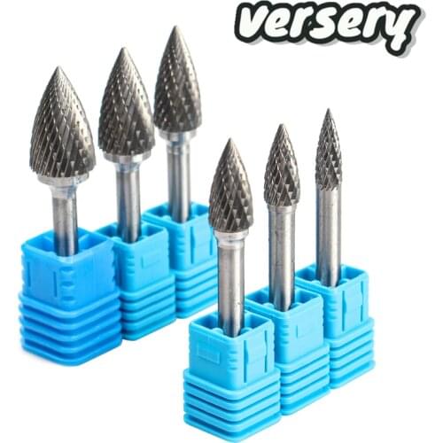 YG8 Alloy Rotary File 1Pc GX type double slot Tungsten Steel Wood Carving Grinding Head Hard Metal Milling Cutter for copper
