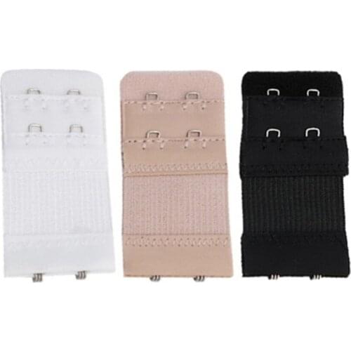 Women 2 Rows 2 Hooks Bra Clasp Ladies Bra Extender Extension Elastic On Strap Band Extenders Intimates Accessories