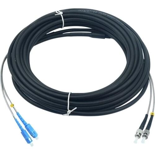 10pcs SC-ST Single mode dual core 2-core Outdoor armored tower base station Fiber optic patch cord optical fiber jumper Cable