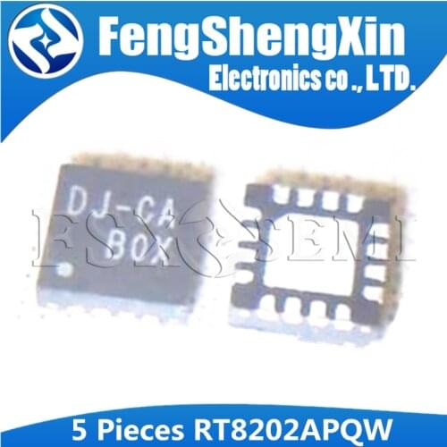 5pcs RT8202APQW QFN-16 RT8202A QFN RT8202 DJ-CB DJ-CC DJ-CD DJ-CE QFN Laptop Chips