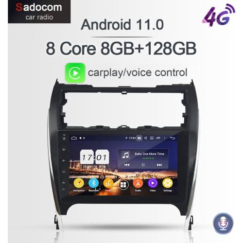 720P PX6 DSP 9" 2 din Android 10.0 Car DVD Player 4GB+64GB car radio autoradio GPS For Toyota CAMRY 2012-2017 USA middle east