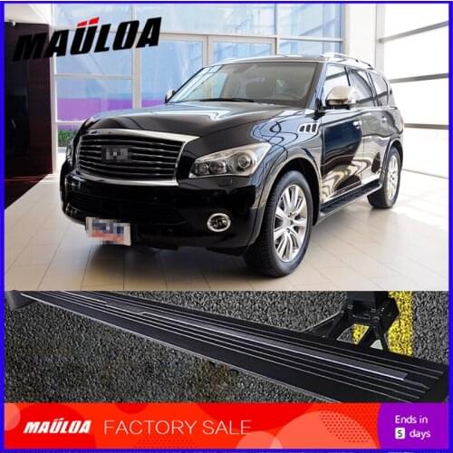 Car Accessories High quality aluminium alloy Automatic scaling Electric pedal side step running board for Infiniti QX70 QX56
