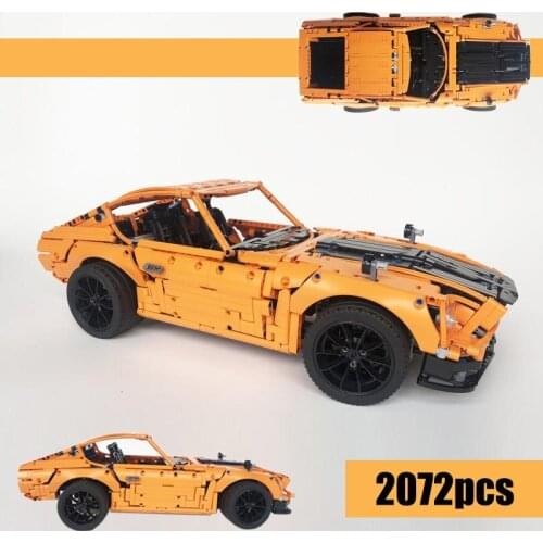 New MOC-26511 1971 Nissan 240Z Fairlady - 911 GT3 RS technic speed car model building kits blocks bricks toys birthday gift