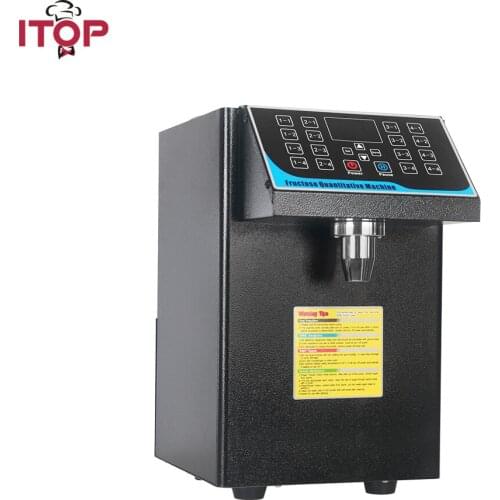 ITOP Fructose Dosing Machine Automatic Fructose Dispenser 220V Syrup dispenser With Low-level Pre-sensor Black Stainless Steel