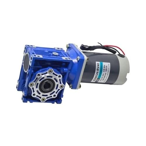 DC RV30 Worm self-locking gear motor 90W speed control torque motor positive and negative electric motor 12V 24V