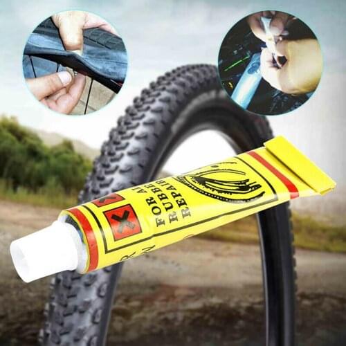 5Pcs Bicycle MTB Repair Tool Bike Tire Repair Glue Bicycle Inner Tube Puncture Repair Cement Rubber Cold Patch Solution Kit