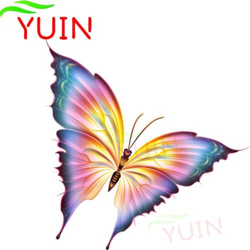Interesting Beautiful Flying Butterfly Car Sticker Fantasy Style Applique Fashion PVC Cars Accessories Waterproof Decal 11*11cm