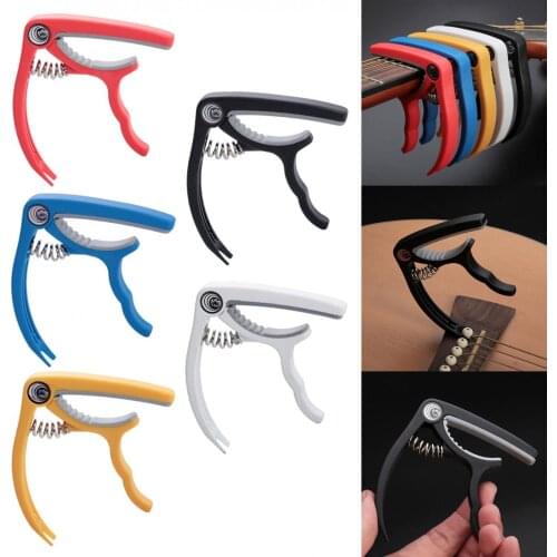 Universal Plastic Steel Colorful Guitar Capo with Pin Puller for Acoustic Electric Guitar Ukulele Tuning