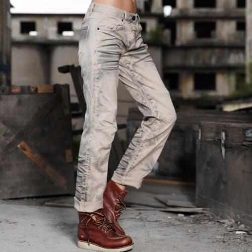 Summer light casual motorcycle jeans locomotive scooter cruiser motor pants mens motorbike protective pants