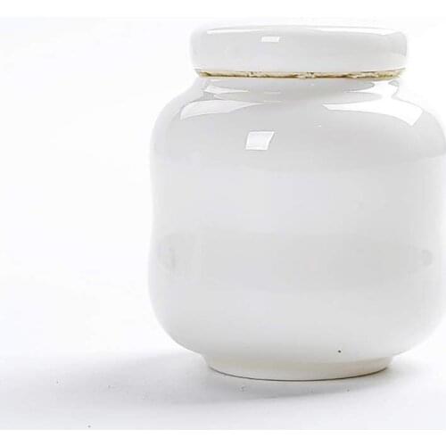 Mini Funeral Urn Cremation Urns Adults Children Pet Urn,Ceramics Japanese-Style Solid Color Portable Seal Memorial Weng Cat Dog