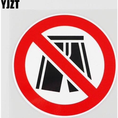 YJZT 11.1CMX11.1CM Shorts Are Not Allowed Here PVC Decal Car Sticker Accessories 11B-0287