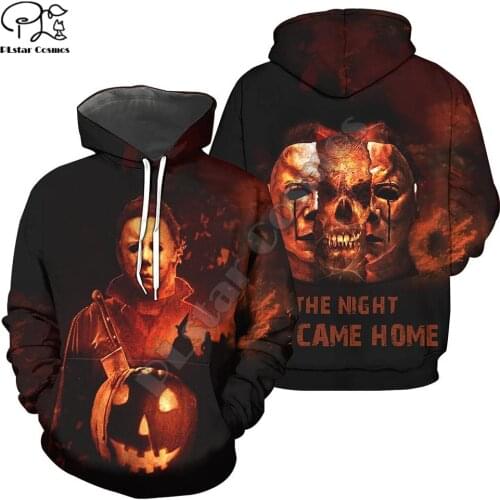 PLstar Cosmos Michael Myers Halloween 3D Printed Hoodies Sweatshirts Zip Hooded For Men And Women Casual Streetwear Style-M13